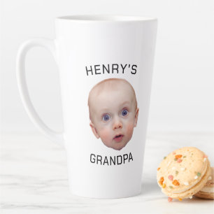 Tasse Latte Drôle personnalisé visage bébé