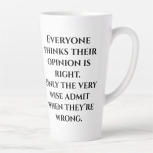 Tasse Latte Drôle Sage Dit