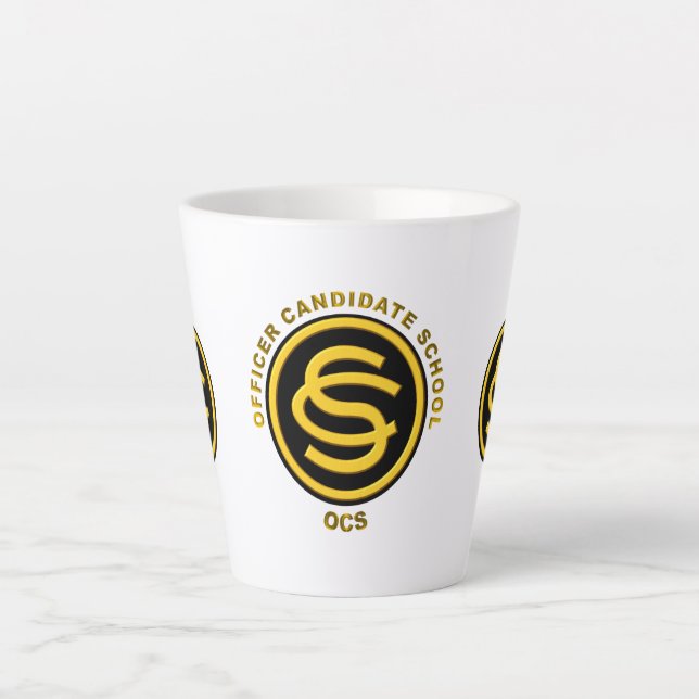 Tasse Latte École des candidats des officiers de l'armée - OCS (Devant)