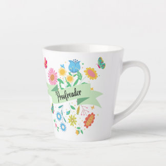 Tasse Latte Écran à ressort floral