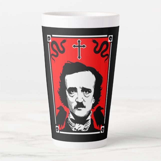 Tasse Latte Edgar Allan Poe (Devant)