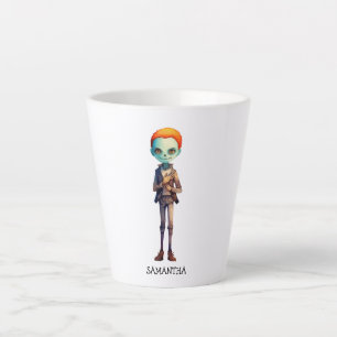 Tasse Latte Éffrayant, mais joli Zombie Kid - Adorable Macabre