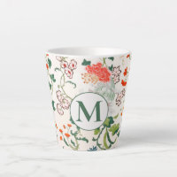 Élégant Monogramme Floral