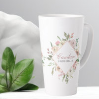 Élégante femme d'honneur florale rose poitrine ros
