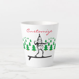 Tasse Latte Elfe sur la planche de surf Thunder_Cove