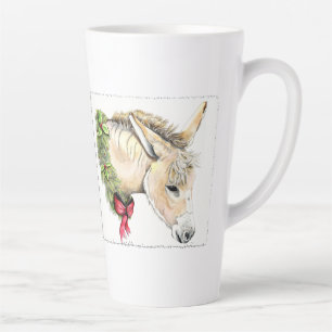 Tasse Latte Ella l'âne de Noël
