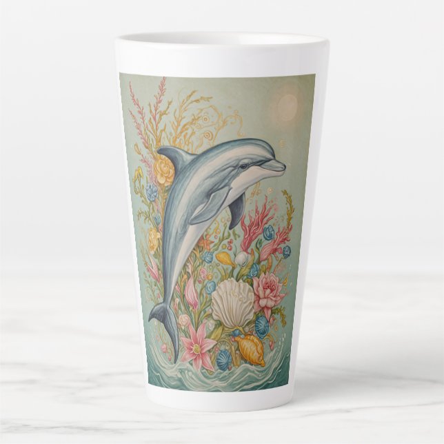 Tasse Latte Embrasse océanique (Devant)
