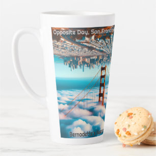 Tasse Latte "En Face, Style San Francisco. Extraordinaire'