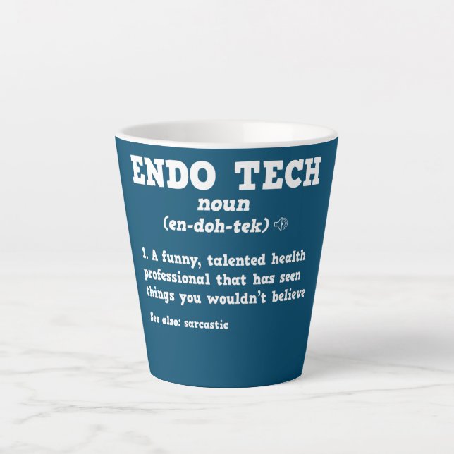 Tasse Latte Endoscopie Technique Sarcastique Définition Endo I (Devant)