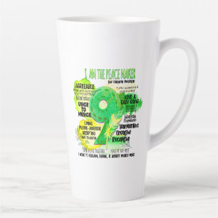 Tasse Latte Enneagram Type 9 - Je Suis Le Maître De La Paix