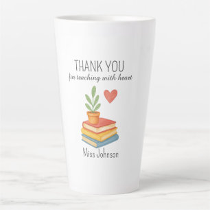 Tasse Latte Enseignant Merci - Cadeau d'appréciation du coeur