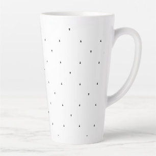 Tasse Latte Ensemble de dossiers à motif triangulaire minimali