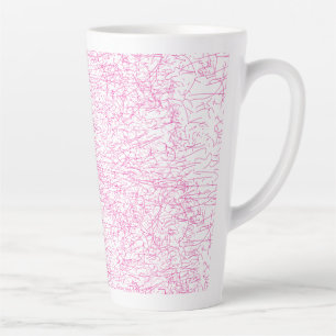 Tasse Latte Ensemble de dossiers abstraits roses pour le burea