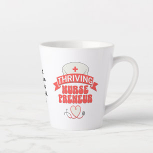 Tasse Latte Entrepreneur Infirmière PROSPÈRE sur mesure