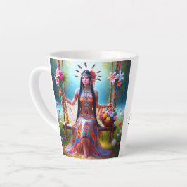 Tasse Latte Enveloppé dans l'amour : Une coupe pleine de coeur