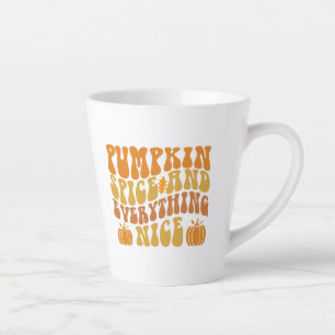 Tasse Latte Épices citrouilles Et Tout Bien