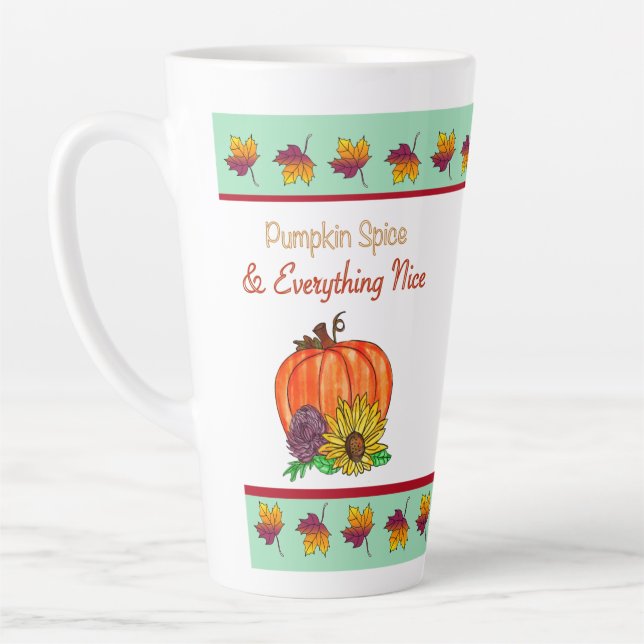 Tasse Latte Épices citrouilles & Tout Nice Automne (Gauche)
