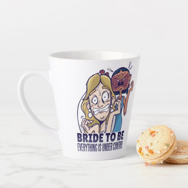 Tasse Latte Epouse Drôle D'Être Tout Est Sous Contrôle Cadeau (En situation)