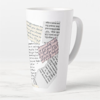 Tasse Latte Esthétique Magazine - Style Rétro Editorial