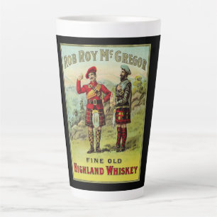 Tasse Latte Étiquette de whisky écossais des Highlands