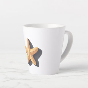Tasse Latte Étoile de mer et son ombre