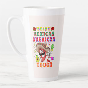 Tasse Latte Être Mexicain Américain Est Difficile