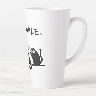 Tasse Latte Ew Les Gens Sont Drôles, Chats Noirs Meowy