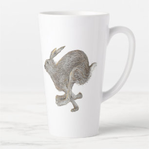 Tasse Latte Exécution de Rabbit exécution de hachage art rapid