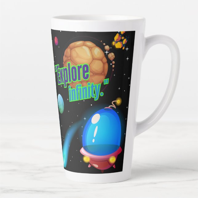 Tasse Latte Explorez l'infinité (Droite)