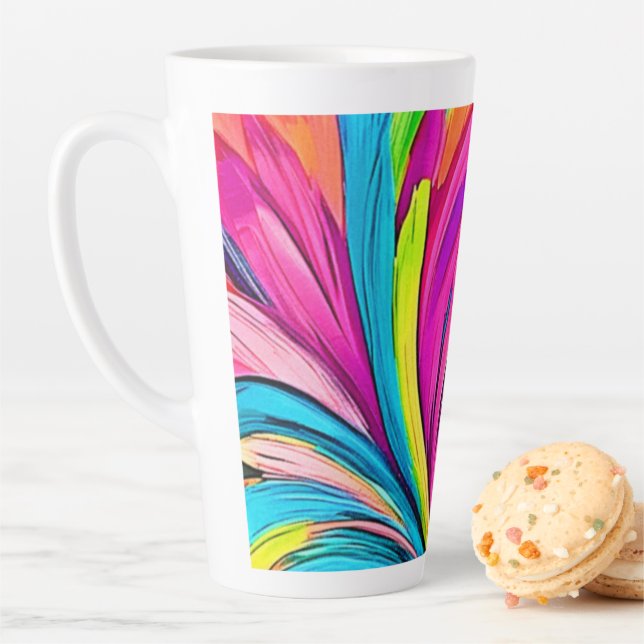 Tasse Latte Explosion Abstraite (En situation)