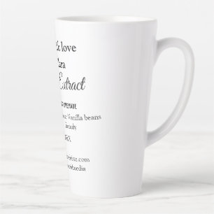 Tasse Latte Extrait de vanille fait maison ajouter les ingrédi