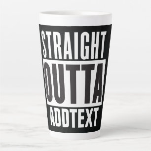 Tasse Latte Extrémité droite ajoutez votre texte