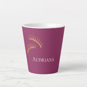 Tasse Latte Eyelashes en or rose Fille