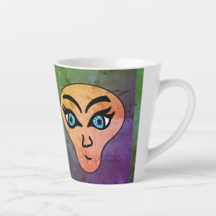 Tasse Latte Face alien