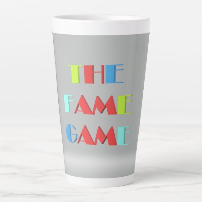 Tasse Latte Fame Game à quel point êtes-vous célèbre Giant Cof (Devant)