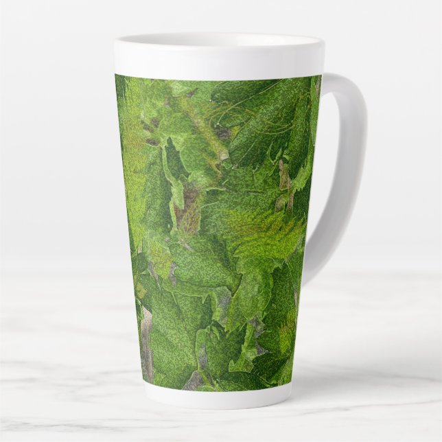 Tasse Latte Fantasy Tropical Forest (Angle droit)