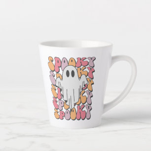 Tasse Latte Fantôme rétro éffrayant