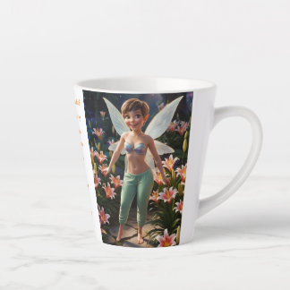 Tasse Latte Fée de la fleur de lys de truite