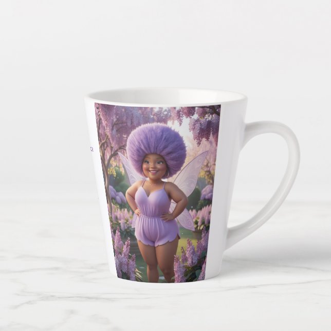 Tasse Latte Fée Lilas (Droite)