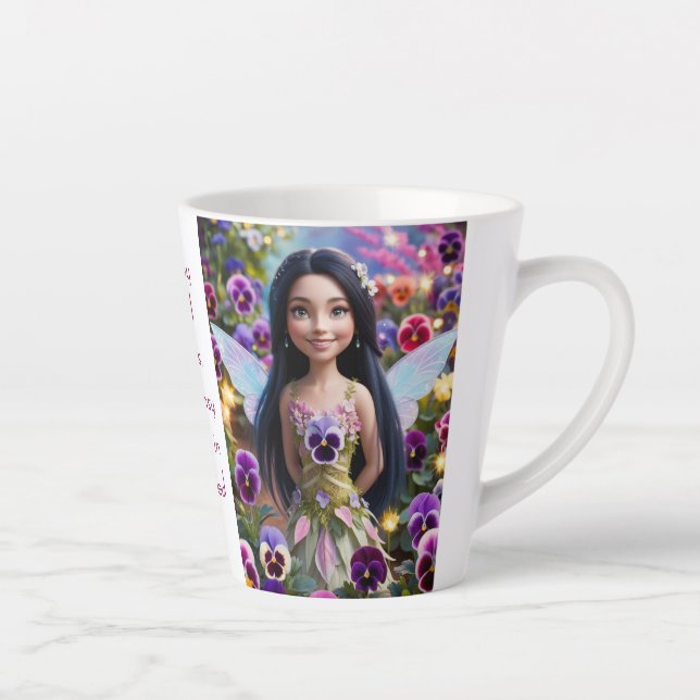 Tasse Latte Fée Pansy (Droite)
