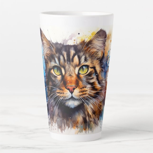 Tasse Latte Feral Maine Coon (Devant)