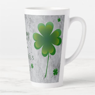 Tasse Latte Fête de la Saint-Patrick shamrock