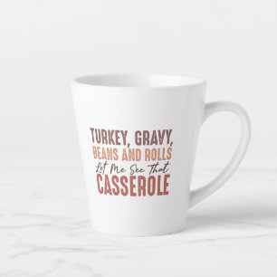 Tasse Latte Fête de l'Action de grâce