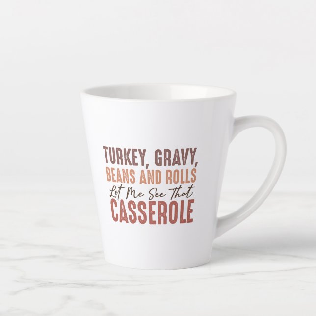 Tasse Latte Fête de l'Action de grâce (Droite)