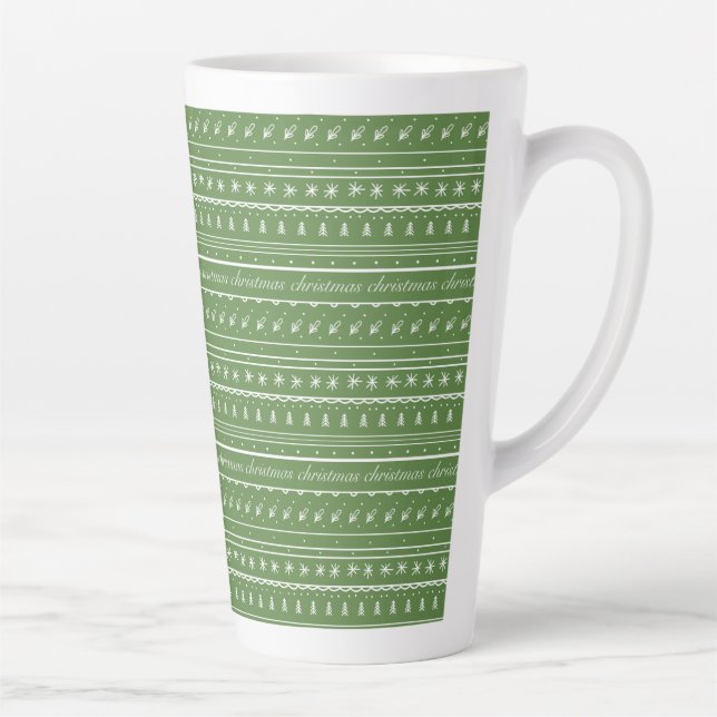 Tasse Latte Fête de Noël (Droite)
