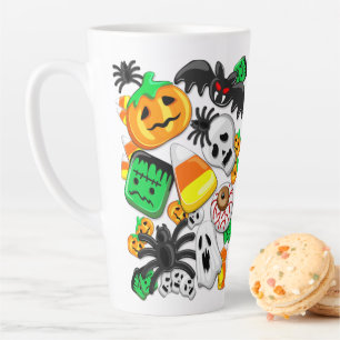 Tasse Latte Fête des Candies Éffrayantes d'Halloween