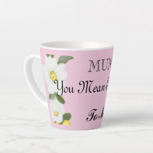 Tasse Latte Fête des mères modifiable