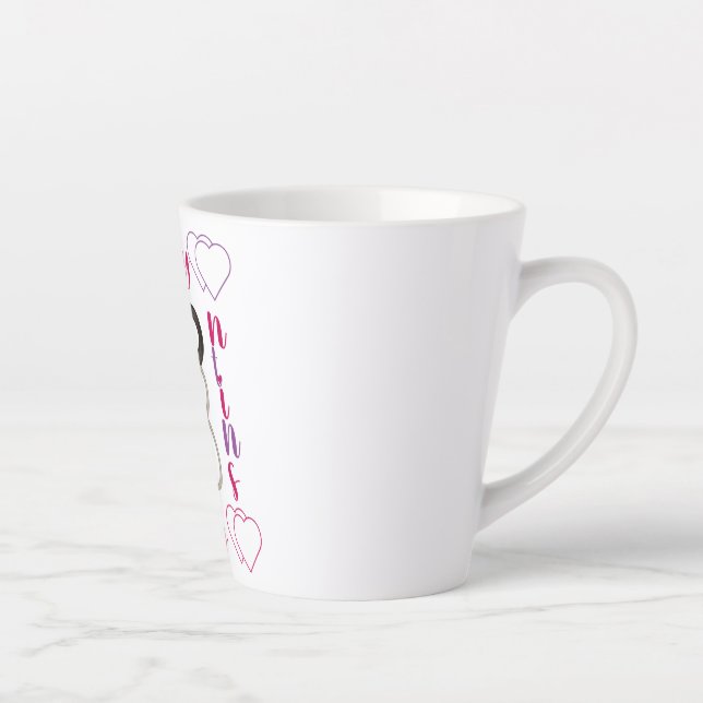 Tasse Latte fête des valentines (Droite)