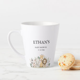 Tasse Latte Fête minimale aventure Animaux de la forêt Bébé