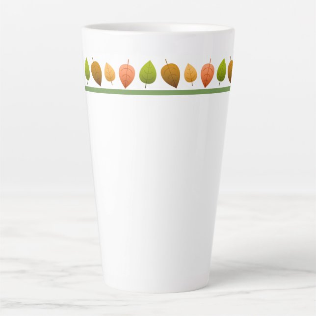 Tasse Latte Feuilles de Mug-Automne Latte (Devant)